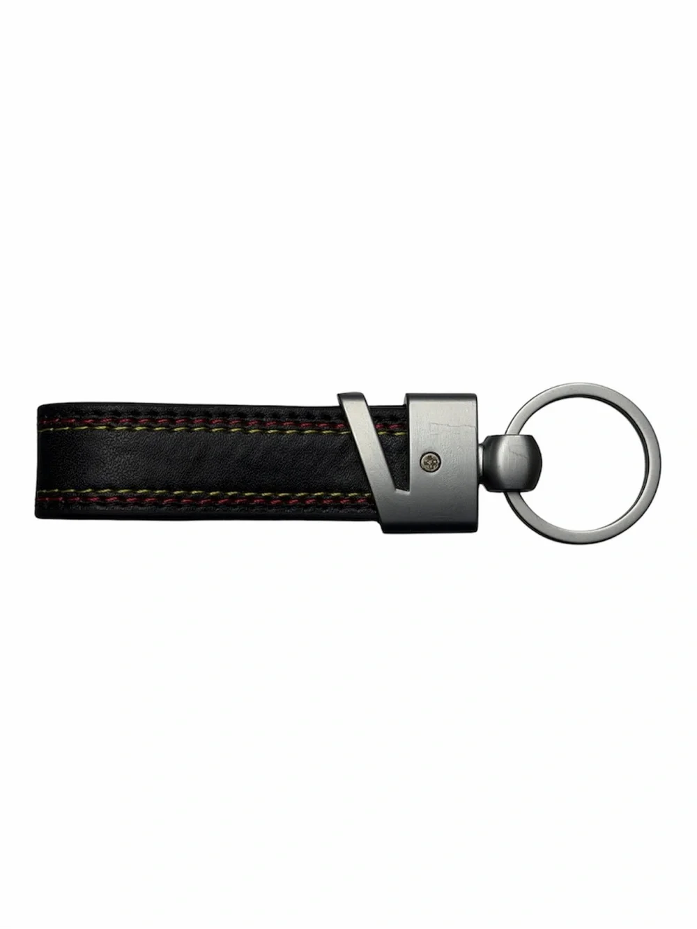 Mercedes AMG Black Leather Keychain